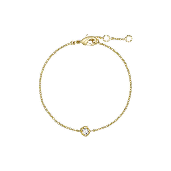 Clara bracelet w. zircon, gold plated, Pure by Nat
