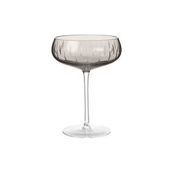 Crystal Coupe champagneglas, smoke, Louise Roe