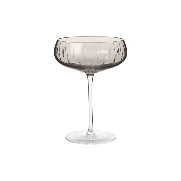 Crystal Coupe champagneglas, smoke Crystal Coupe champagneglas, smoke, Louise Roe