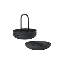 Äggkopp Black 4 st m. hållare, Zone Denmark