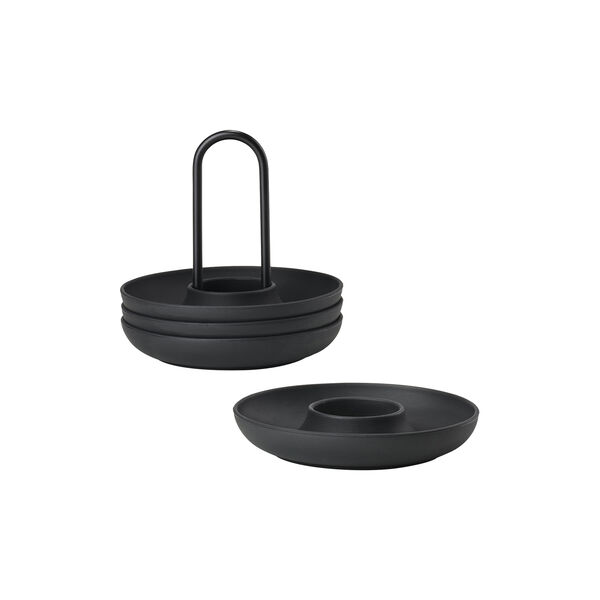 Äggkopp Black 4 st m. hållare Äggkopp Black 4 st m. hållare, Zone Denmark