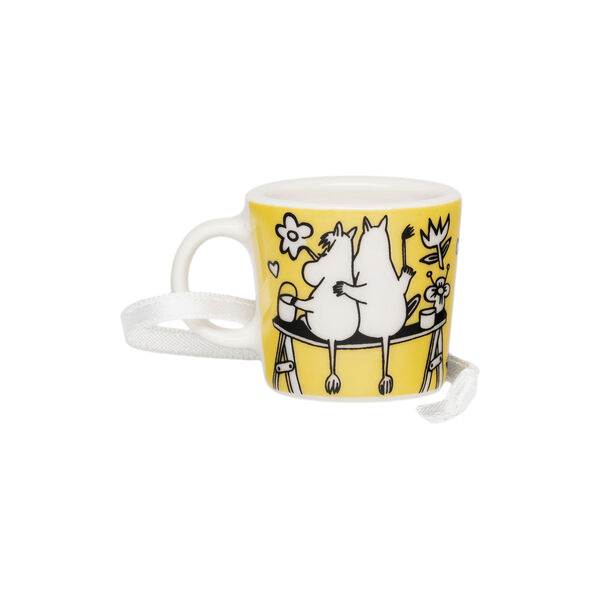 Mummy mini mugg K&auml;rlek, yellow, Moomin Arabia