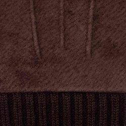 Stand läderhandske, dark brown, Kessler