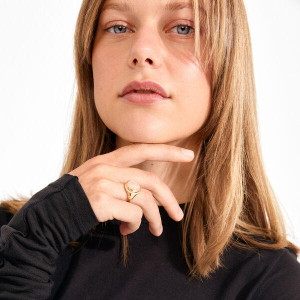 LYNDON ring guldpl&auml;terad, Pilgrim