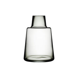 Flora vas kort hals, smoke, Holmegaard