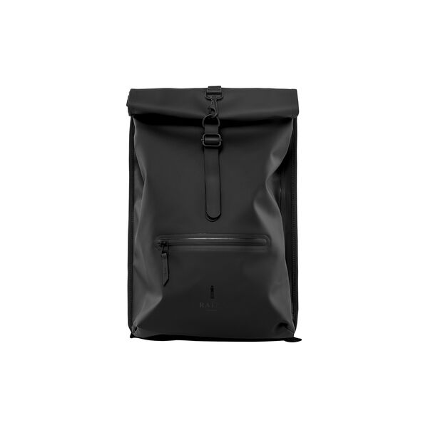 Rolltop Ryggsäck, black, Rains