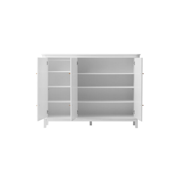 Wood Multi Cupboard 3 Doors, white, Oliver Furniture