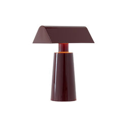 Caret MF1 Portable Table Lamp, dark burgundy, &Tradition
