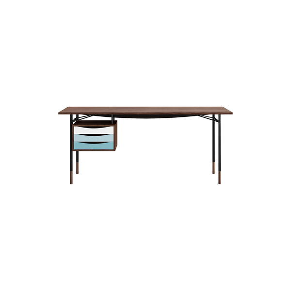 The Nyhavn Desk, walnut/cold, House of Finn Juhl&trade; 