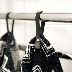 Magnetic Towel holder, black, Nordan Home