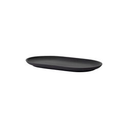 Sand Secrets Oval Plate, black clay, Design House Stockholm