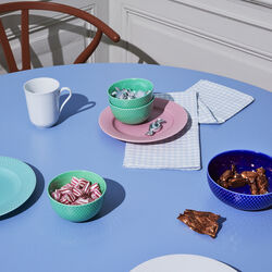 Rhombe Color sk&aring;l, m&ouml;rkbl&aring;, Lyngby Porcel&aelig;n