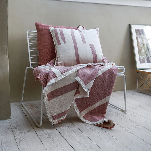 Lyme Grass pl&auml;d, rusty red, ELVANG