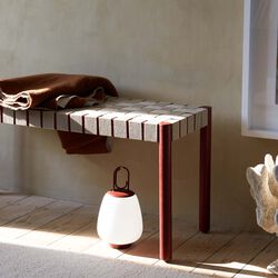 Lucca SC51 Portable Table Lamp, maroon, &Tradition