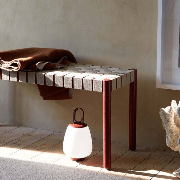 Lucca SC51 Portable Table Lamp, maroon, &Tradition