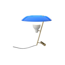Model 548 Table Lamp, azure/polished brass, Astep