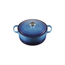 Signature gjutj&auml;rn rund gryta &Oslash; 26 cm, azure blue, Le Creuset