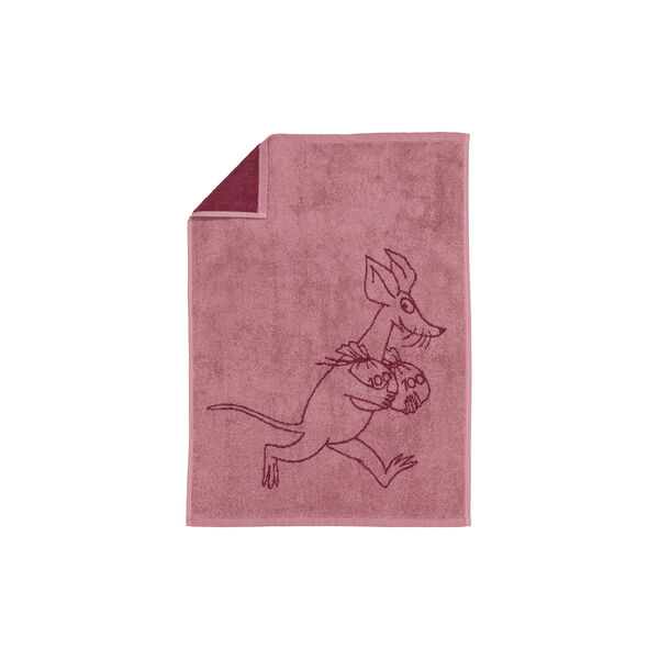 Moomin bath towel Sniff 50x70 cm, mauve, Moomin Arabia