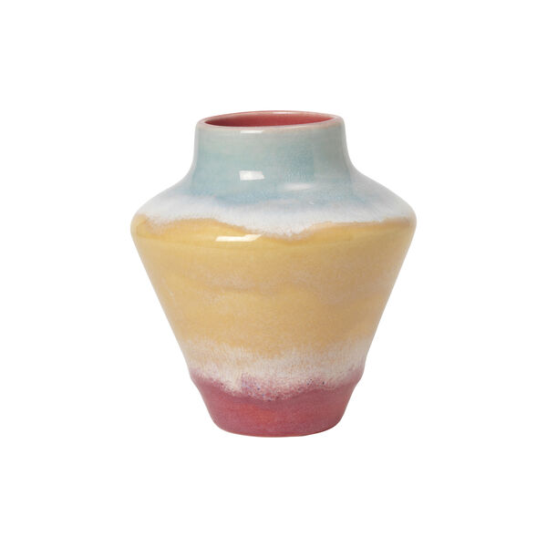 Poppery vas, pink/mint/gul, K&auml;hler