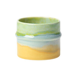 Poppery mugg, apple green/mint/yellow, Kähler