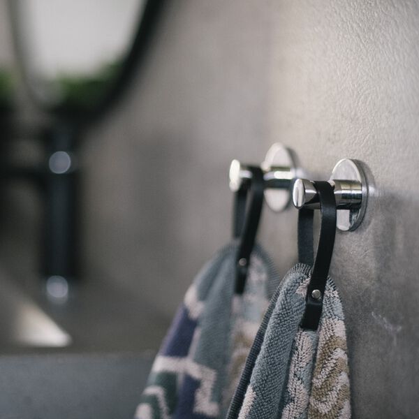 Magnetic Towel holder, black, Nordan Home