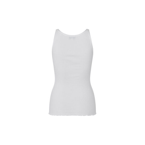 Silk Top w/ Elastic Band, new white Silk Top w/ Elastic Band, new white, Rosemunde