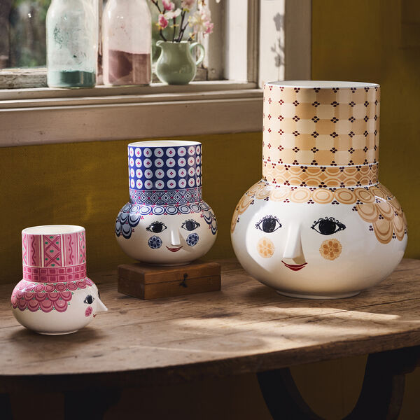 Olga Vas, rosa, Bjørn Wiinblad