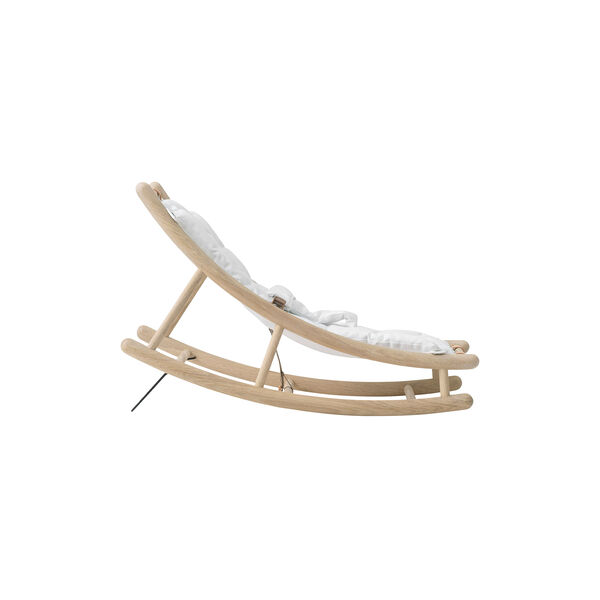 Wood Baby & Toddler Rocker, oak/white, Oliver Furniture
