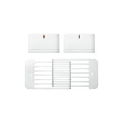 Wood Mini+ Sibling Kit (Additional Parts To Mini+ Cot Bed incl. Junior Kit, white/oak & white), Oliver Furniture
