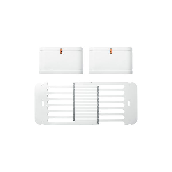 Wood Mini+ Sibling Kit (Additional Parts To Mini+ Cot Bed incl. Junior Kit, white/oak & white), Oliver Furniture