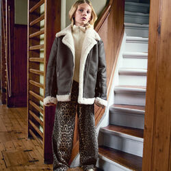 Aska Pants, brushed leo, Molo