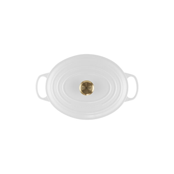 Signature gjutj&auml;rn oval gryta &Oslash; 31 cm, white, Le Creuset