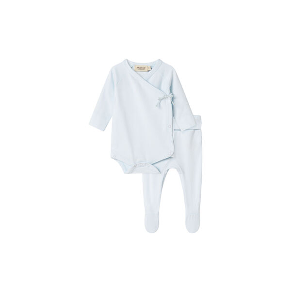 Gift Box Feet Bodysuit & Pants, light blue Gift Box Feet Bodysuit & Pants, light blue, MarMar Copenhagen
