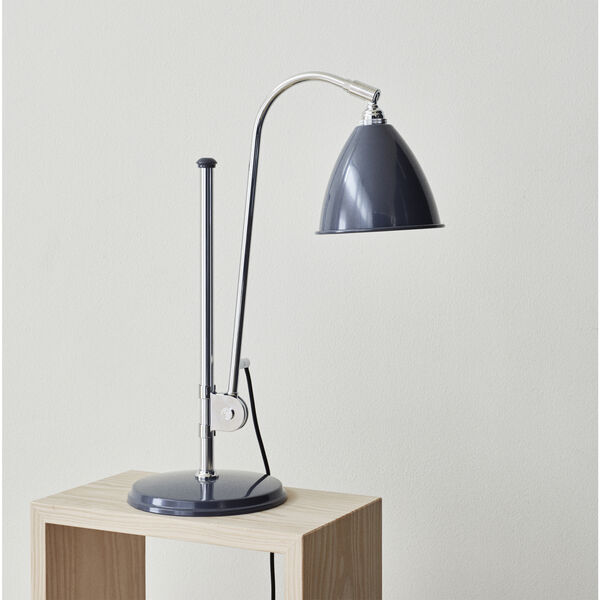 Bestlite BL1 Table Lamp, silverstone grey/chrome, GUBI