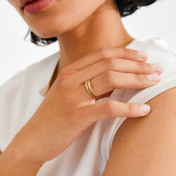 FIRE ring 2-i-1 set guldpl&auml;terad, Pilgrim