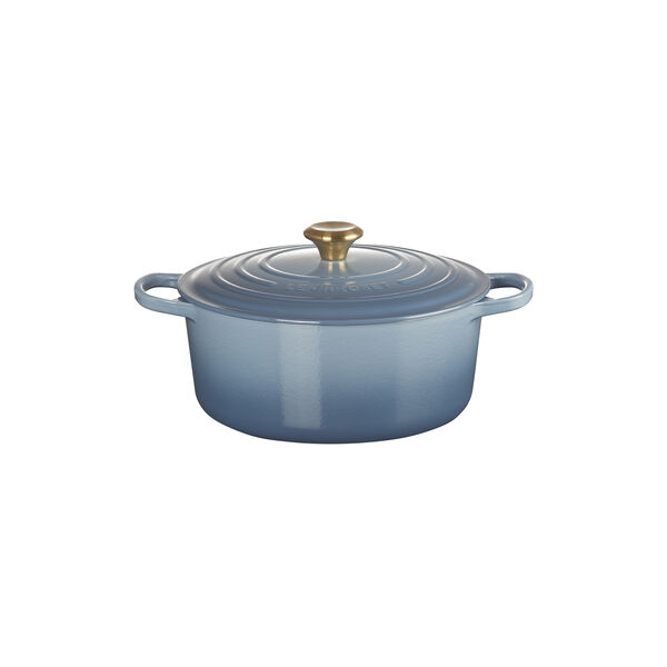 Signature gjutj&auml;rn rund gryta &Oslash; 28 cm, chambray, Le Creuset