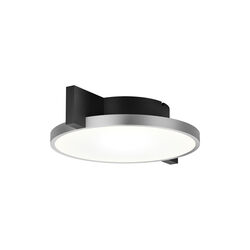 INLAY ROUND C1 taklampa, matt black/satin silver, LIGHT-POINT