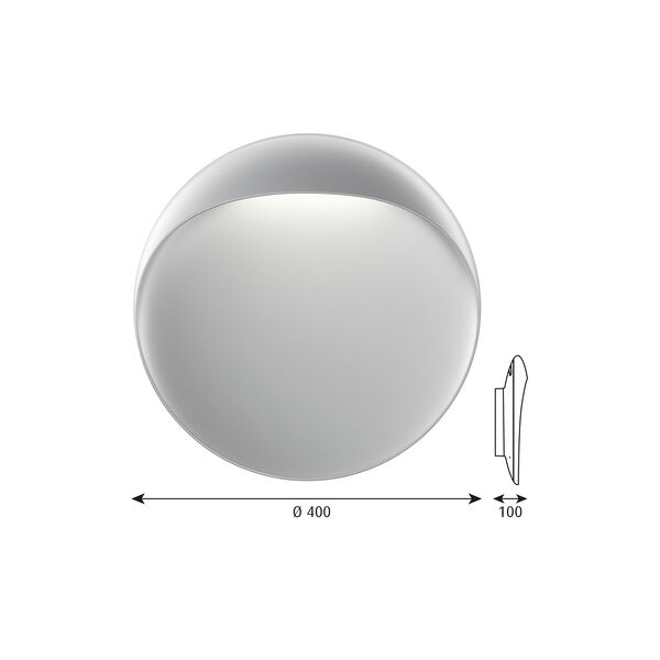 Flindt vägglampa L, aluminium Flindt vägglampa L, aluminium, Louis Poulsen