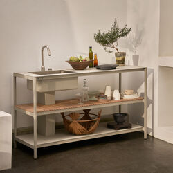 Vipp742 Open-Air Outdoor Kitchen Unit with Sink, Vipp