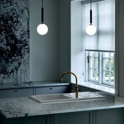 Miira 1 Pendant, rock grey/opal, Nuura