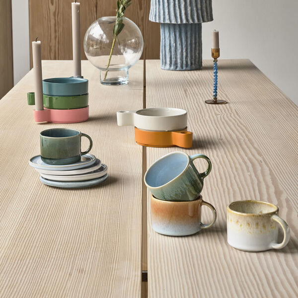 Styles espressokopp 2 st., creme/sand, Villa Collection