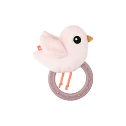 Birdee Sensory Rattle with Teether, powder, Done by Deer