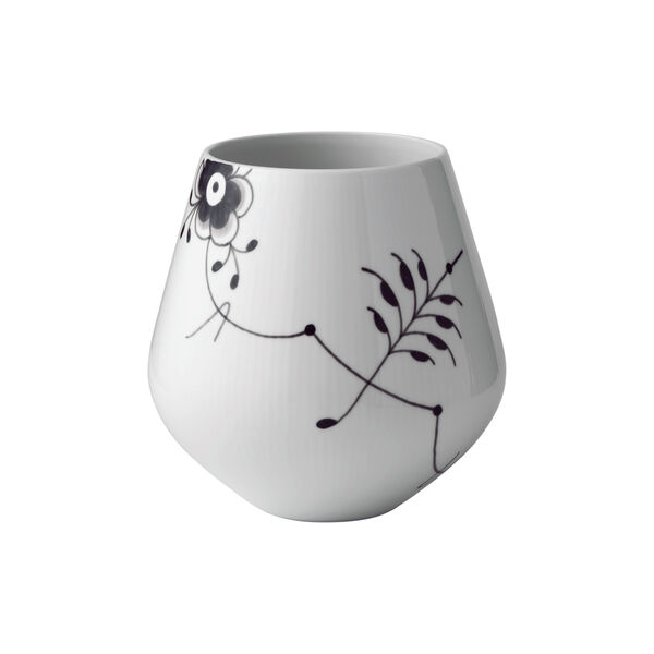 Black Fluted Mega vas 20,5 cm, Royal Copenhagen