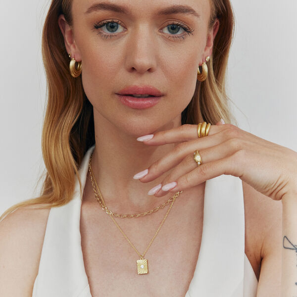 Belis earrings, gold plated, Pure by Nat