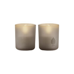 Glass Candle 2-pack, sandstone, Uyuni Lighting