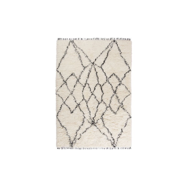 Ruffle golvmatta, black, Linie Design