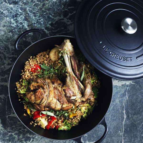 Signature gjutj&auml;rn stekgryta &Oslash; 32 cm, matte svart, Le Creuset