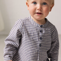Totoro Shirt, marine check, MarMar Copenhagen