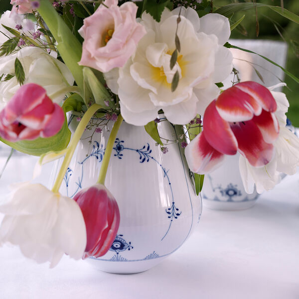 Blue Fluted Plain vas 15 cm, Royal Copenhagen