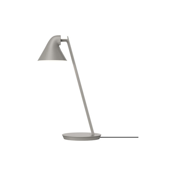 NJP Mini bordslampa, ljus aluminium-gr&aring;, Louis Poulsen